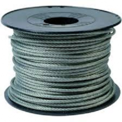 Câble d'acier Inox-Galvanisé plastifié Ø 2mm -vendu au mètre