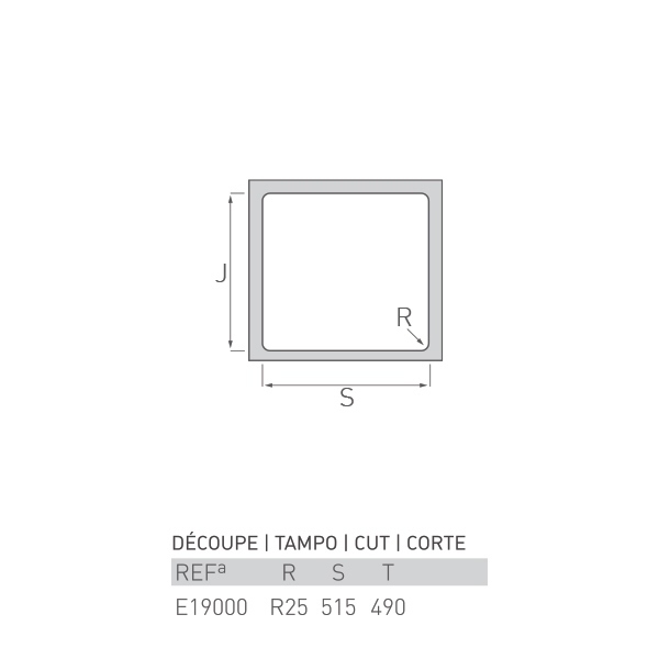 Évier à encastrer ONYX inox 1 bac 50 x 50