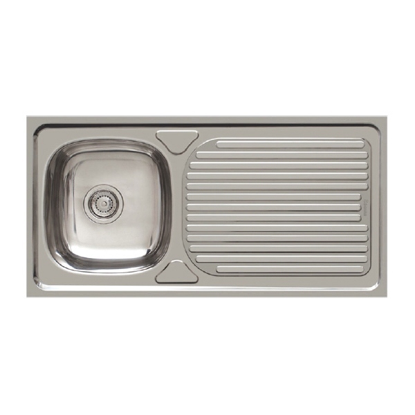 Évier de cuisine 1 bac en inox - VEVOR - 100 x 60 x 85 cm - Dosseret -  Égouttoir évier de cuisine - Cdiscount Bricolage