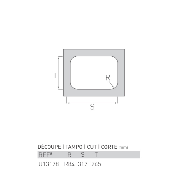 Évier inox sous plan CITRINE 1 bac 58 X 45