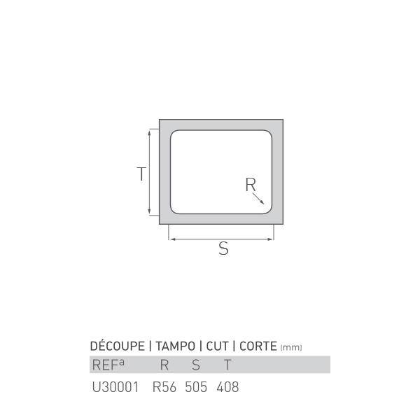 Évier inox sous plan TOPAZE 1 bac 50 X 40 X 20