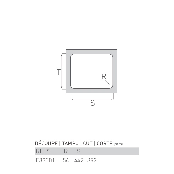 Évier inox sous plan AGATE 1 bac 45 X 40 X 20