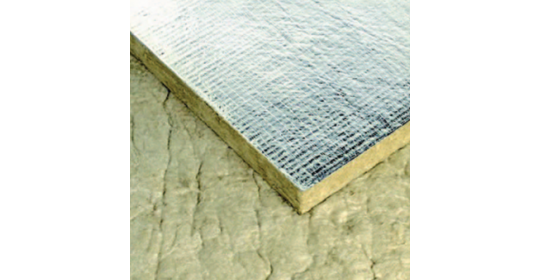 Panneau laine de roche pour cheminée revêtement Aluminium 30 mm