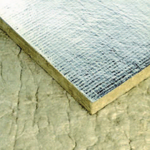 Panneau laine de roche pour cheminée revêtement Aluminium 30 mm