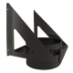 Support charge murale - Conduit Noir ou Anthracite PRO