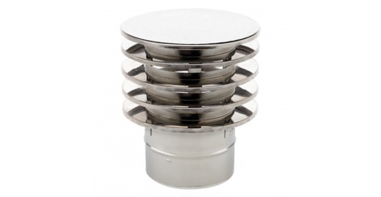 Chapeau anti-refoulement -Conduit cheminée double paroi isolé PRO
