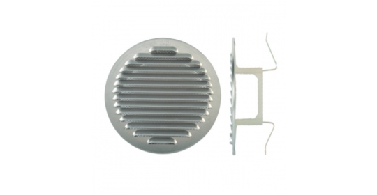 Grille Concentrique à Clipser Ø100 Mm Sable Avec Moustiquaire – 24 Cm² Pour Ventilation Intérieure/Extérieure