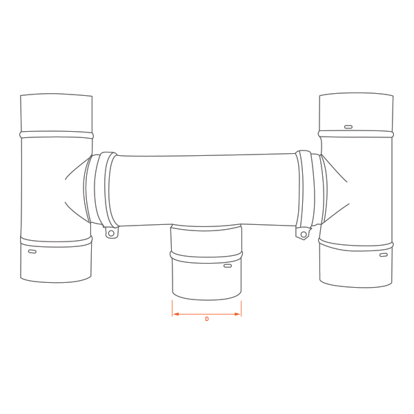 Conduit de cheminée -Chapeau anti-intempéries conduit simple paroi PRO