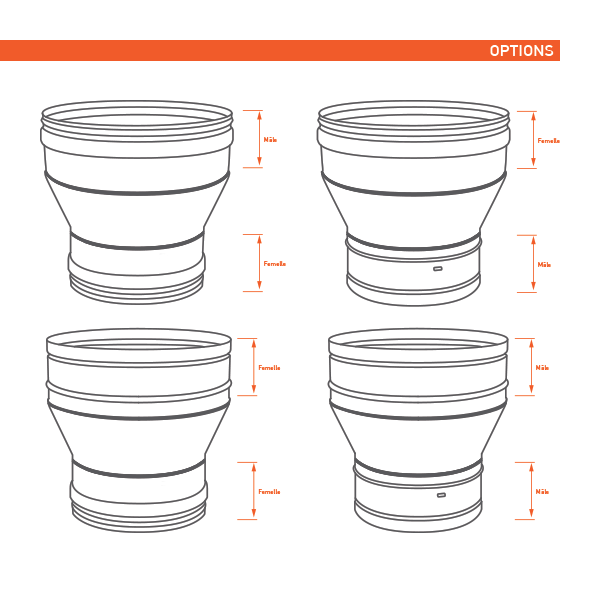 Réducteur tubage cheminée PRO