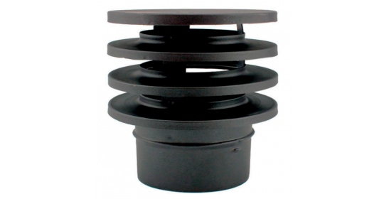 Chapeau anti-refoulement -Conduit Noir ou Anthracite PRO