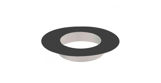 Rosace à collerette 10 CM -Conduit Noir ou Anthracite