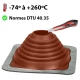 Pipeco silicone rouge vulcanisé haute températures Ø140 au Ø292 mm