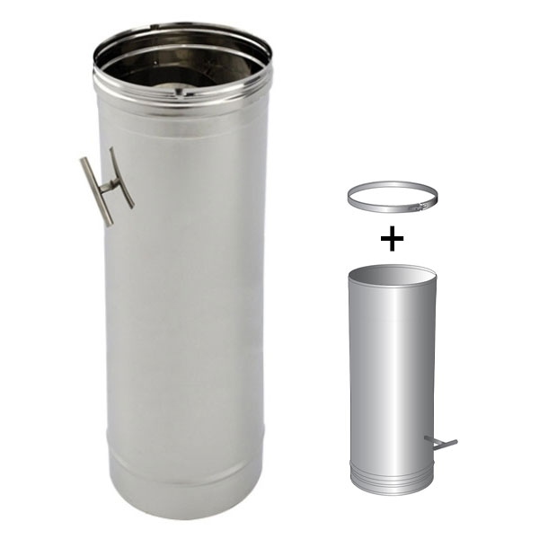 Kit D'accessoires De Cheminée En Acier Inoxydable, Pour Poêle Et Tuyau, Générique
