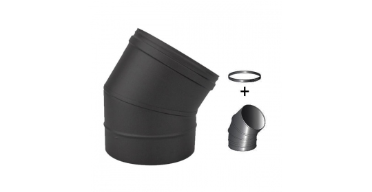 Coude Diamètre 80 Mm Noir Fumée (neuf, Ventilation)