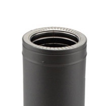 Conduit de fumée double paroi Noir / Anthracite