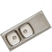 Évier Inox à poser 2 bacs